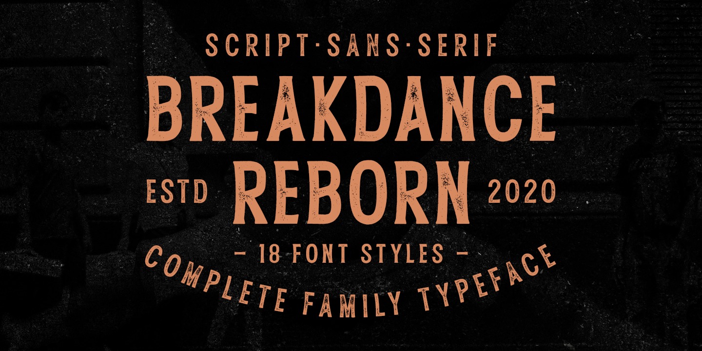 Font Breakdance Reborn